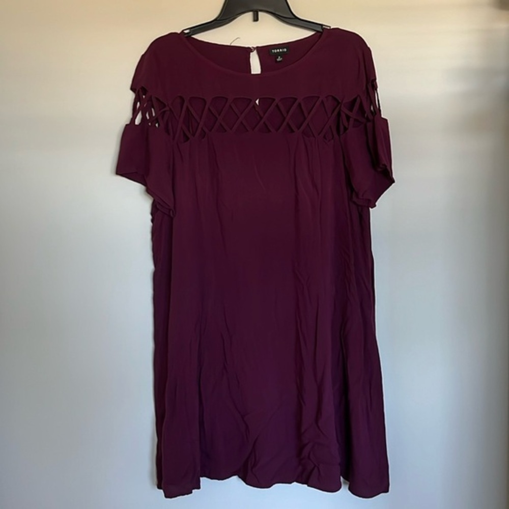 EUC Torrid Size 2 Burgundy Dress